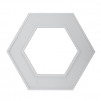 Светильник светодиодный Geometria ЭРА Hexagon SPO-123-W-40K-045 45Вт 4000К 2500Лм IP40 600*600*80 белый подвесной'