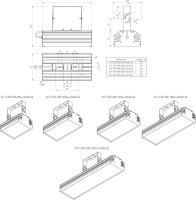 LED светильник SVT-STR-VAR-102W-30x120-GL'