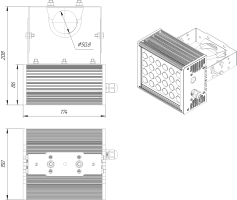 LED светильник SVT-ARH-CUBE-13W-8'