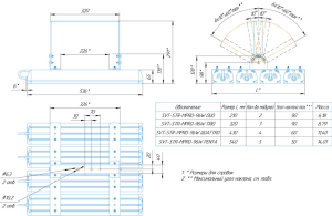 LED светильник SVT-STR-MPRO-96W-CRI80-5700K-DUO'