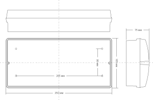 LED светильник SVT-OFF-EM-6W-1h-IP65-настенный (Без пиктограммы)'